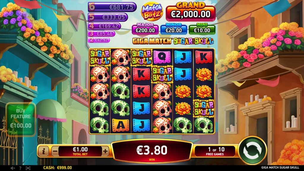 Giga Match Sugar Skull Spielverlauf Infinity Casino